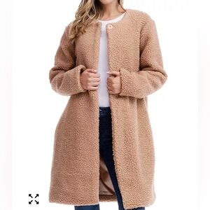 Fever Teddy Coat in Blush